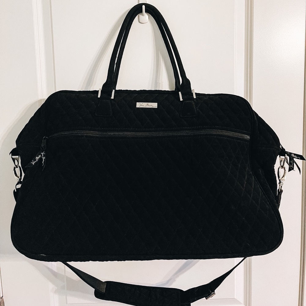 Vera Bradley Black Grand Weekender Bag